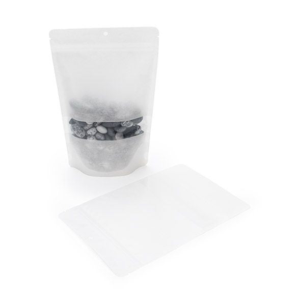 Stand Up Pouches Rice Paper White 15x9x23.2cm | 312 grams with hang hole
