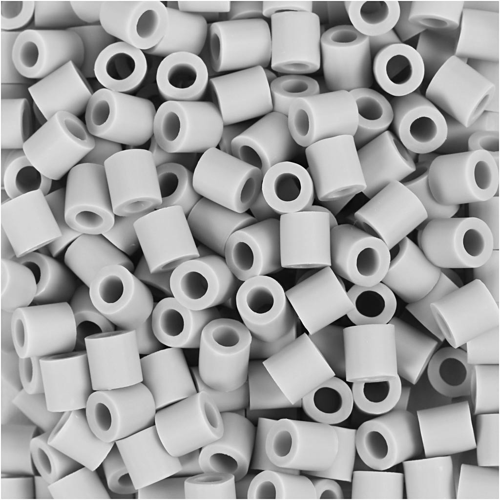 BioBeads van NABBI, afm 5x5 mm, gatgrootte 2.5 mm, medium, grijs, 1000 stuk/ 1 doos [HOB-9067820]