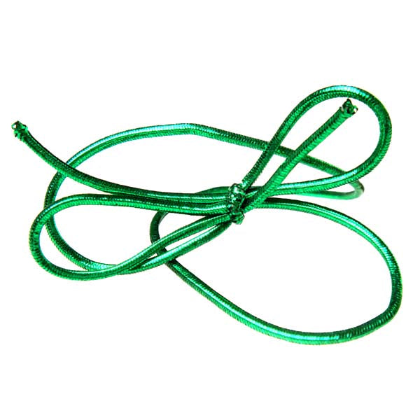 Versierelastiek Metallic Groen 25,5cm (50 stuks) [10MGR]