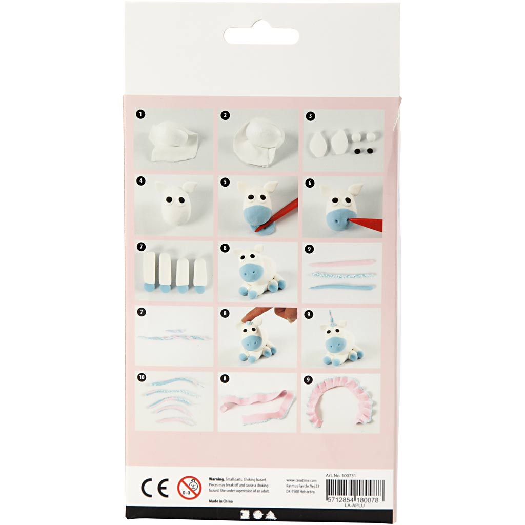 Funny Friends, unicorn, blauw, 1 doos [HOB-100751]