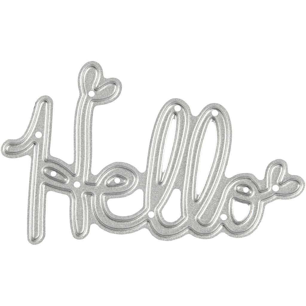 Die Cut, Hello, size 59x36 mm