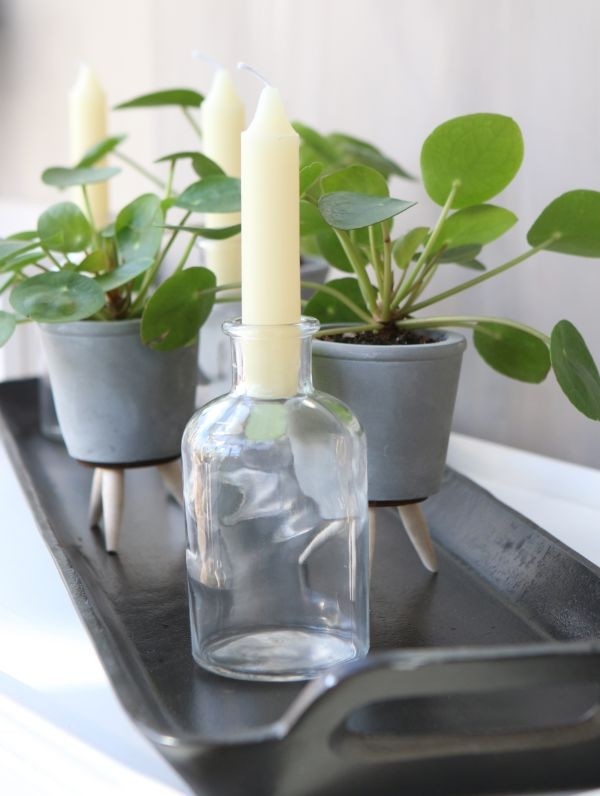 Glazen Fles Ø7 h: 12 cm Transparant (20 stuks) [IFS-129196]