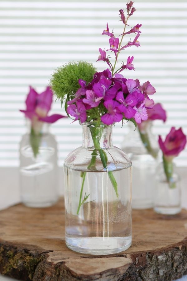 Glazen Fles Ø7 h: 12 cm Transparant (20 stuks) [IFS-129196]