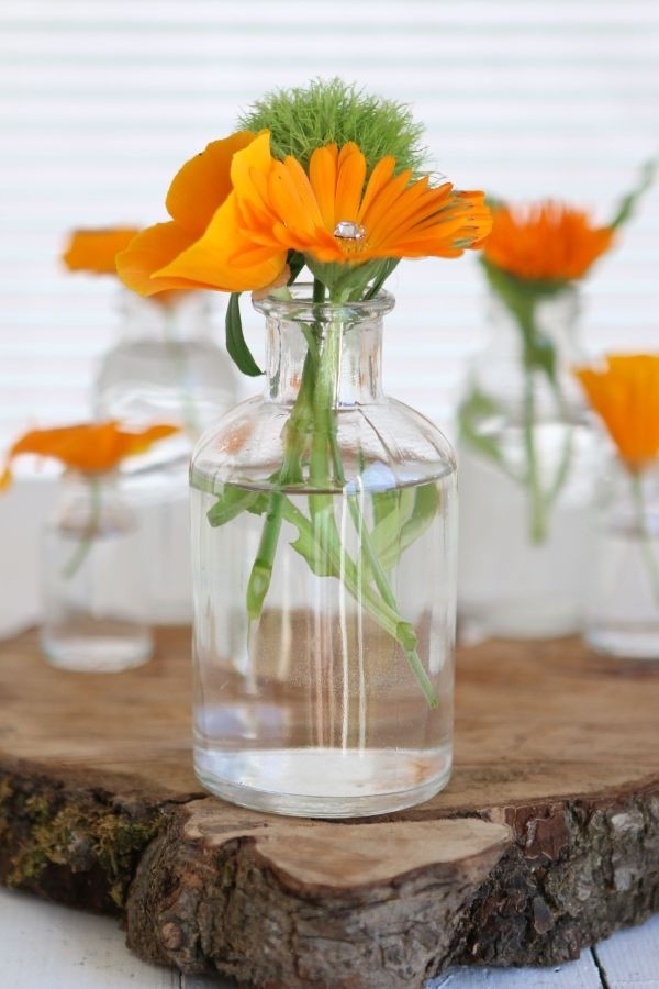 Glazen Fles Ø7 h: 12 cm Transparant (20 stuks) [IFS-129196]