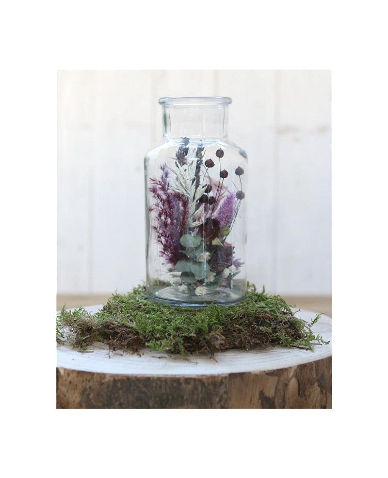 Glazen Medicijnflesje 20cm hoog Ø 10cm (tray met 6 stuks) [IFS-129198]