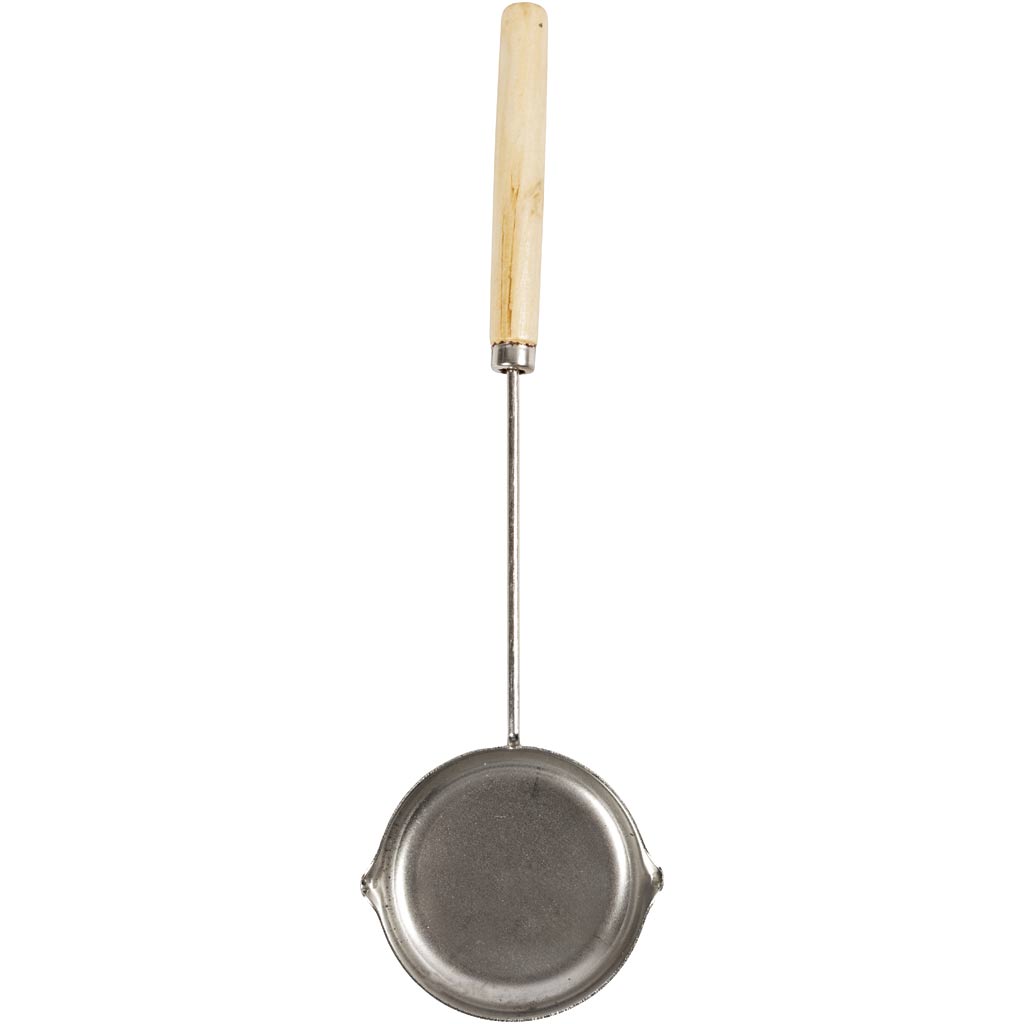 Pewter Casting Ladle, D. 16 mm, L: 26 cm, dia. 6,5 cm