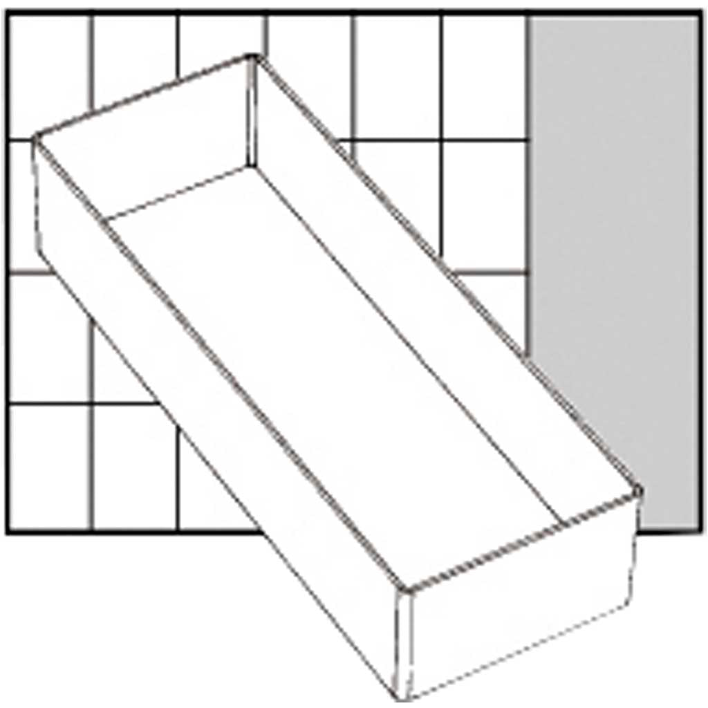 Inzet Box, afm A7-2, H: 47 mm, afm 218x79 mm| 1 stuk