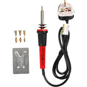 Houtbranden set, afm 19x3 cm, UK, zwart, rood, 1 stuk [HOB-15133]