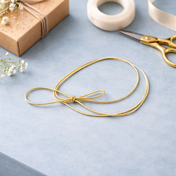 Versierelastiek Metallic Goud 40,5cm (50 stuks) [16MG]