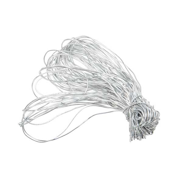 Versierelastiek Metallic Zilver 40,5cm (50 stuks) [16MS]
