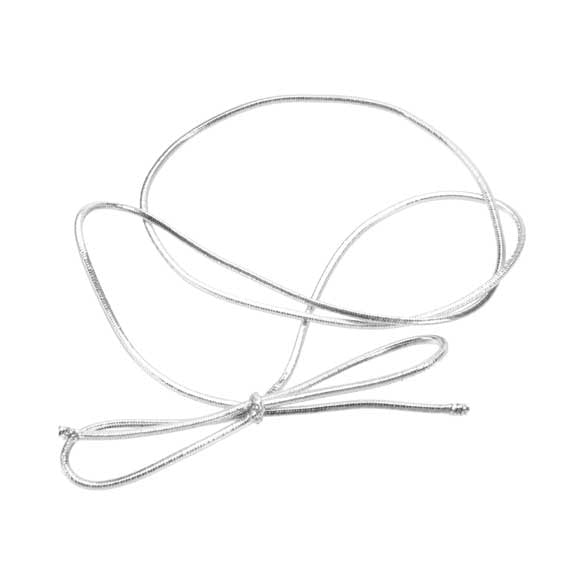 Versierelastiek Metallic Zilver 40,5cm (50 stuks) [16MS]