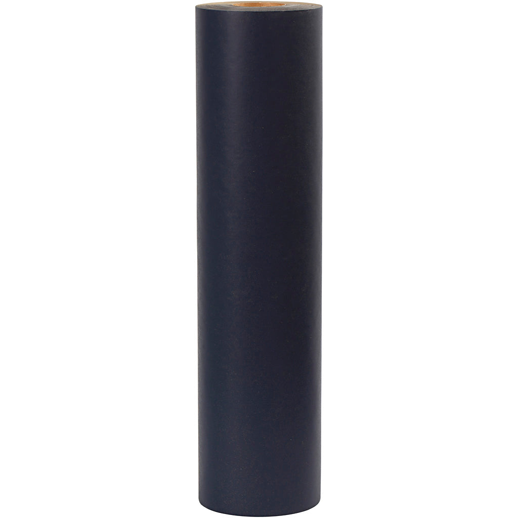 Cadeaupapier, B: 50 cm, 60 gr, zwart, 100 m/ 1 rol [HOB-19941]