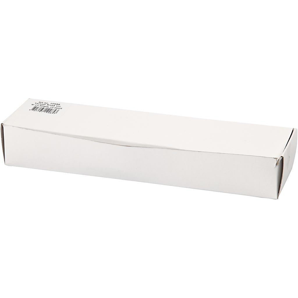 Vernis kwasten, afm 10+16+25+35+50, L: 18,5-21,5 cm, B: 13-50 mm, plat, 10 stuk/ 1 doos [HOB-10488]