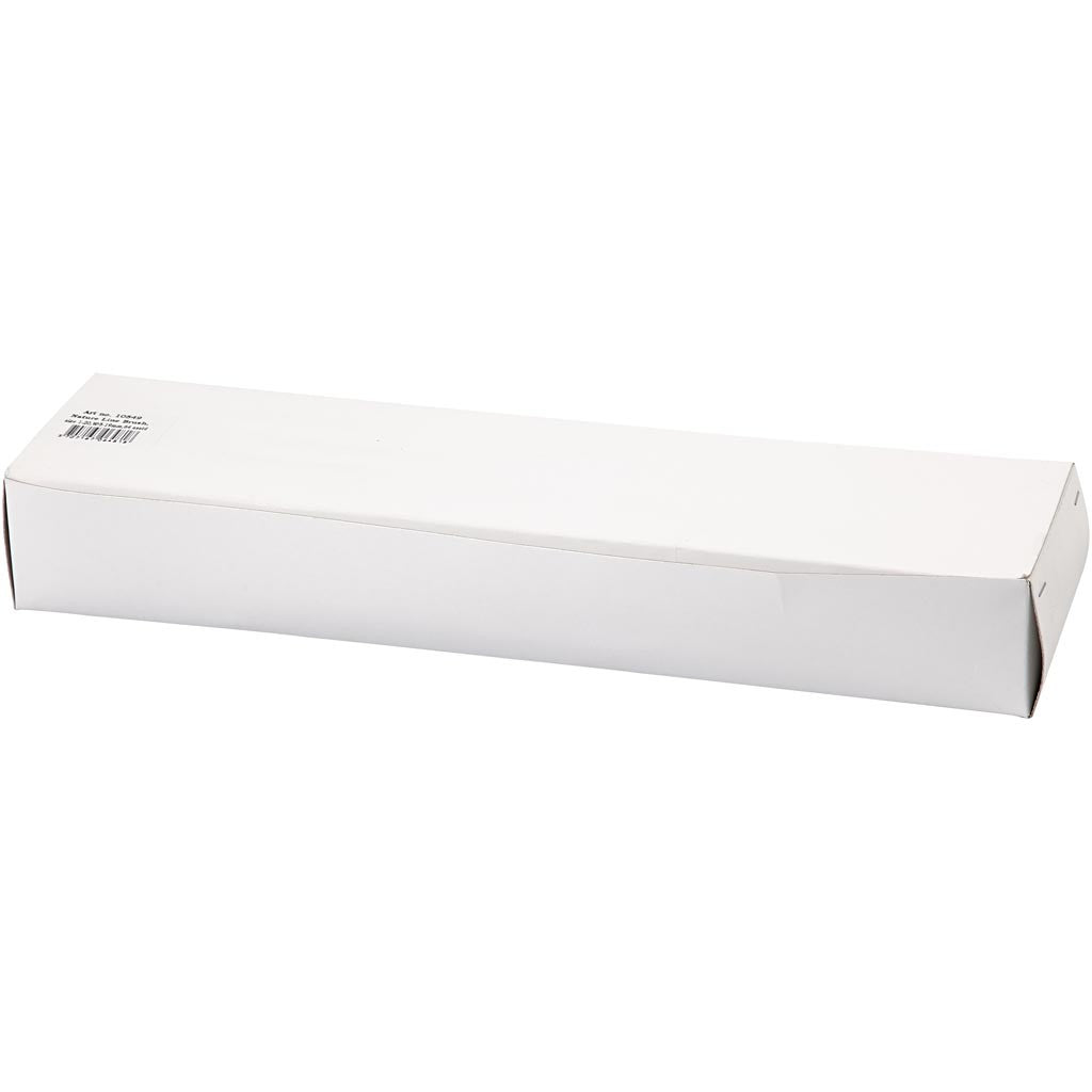 Nature Line kwasten, afm 1+2+4+8+14+20, L: 27,5-33 cm, B: 5-19 mm, plat, 64 stuk/ 1 doos [HOB-10549]