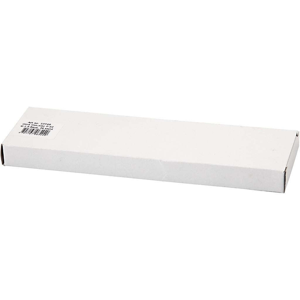 Gold Line penselen, afm 0+1+2+4+8+12+18+22, L: 17-21,5 cm, B: 1-7 mm, rond, 36 stuk/ 1 doos [HOB-10749]