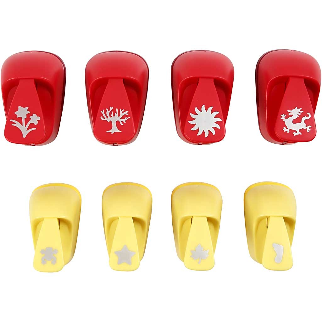 Papier ponsen, Elke dag, afm 15+23 mm, 2x4 stuk/ 1 doos [HOB-11269]