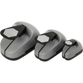 Ponsen set, zeskant, afm 25+49+75 mm, 3 stuk/ 1 doos [HOB-11271]