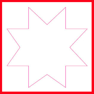 Ponsen set, grafische ster, afm 25+50+75 mm, 3 stuk/ 1 doos [HOB-112781]