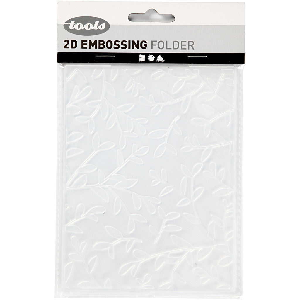 Embossing Folder , twijgen, afm 11x14 cm, dikte 2 mm, 1 stuk [HOB-11768]