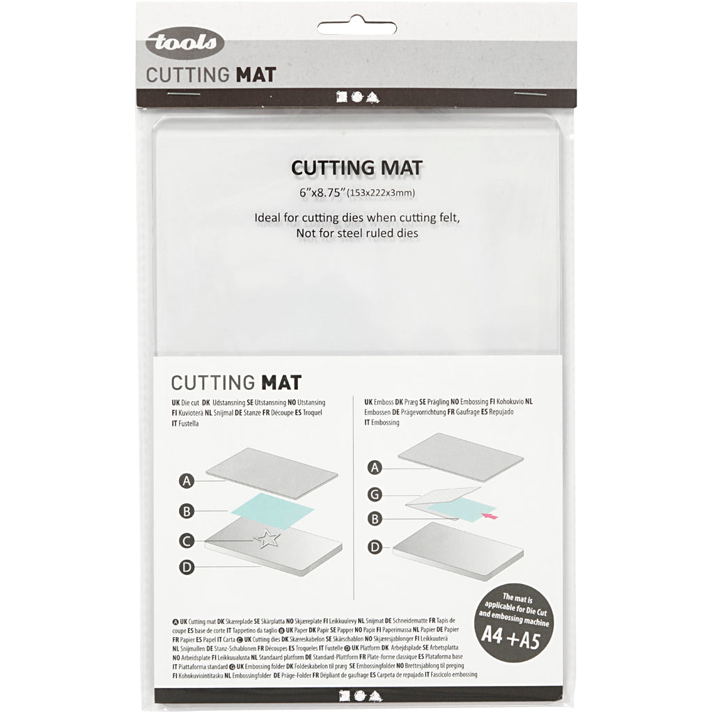 Snijplaat acryl, afm 22,2x15,3 cm, dikte 3 mm, 1 stuk [HOB-11800]