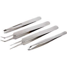 Pincet set, L: 9-12 cm, 4 stuk/ 1 doos [HOB-13066]