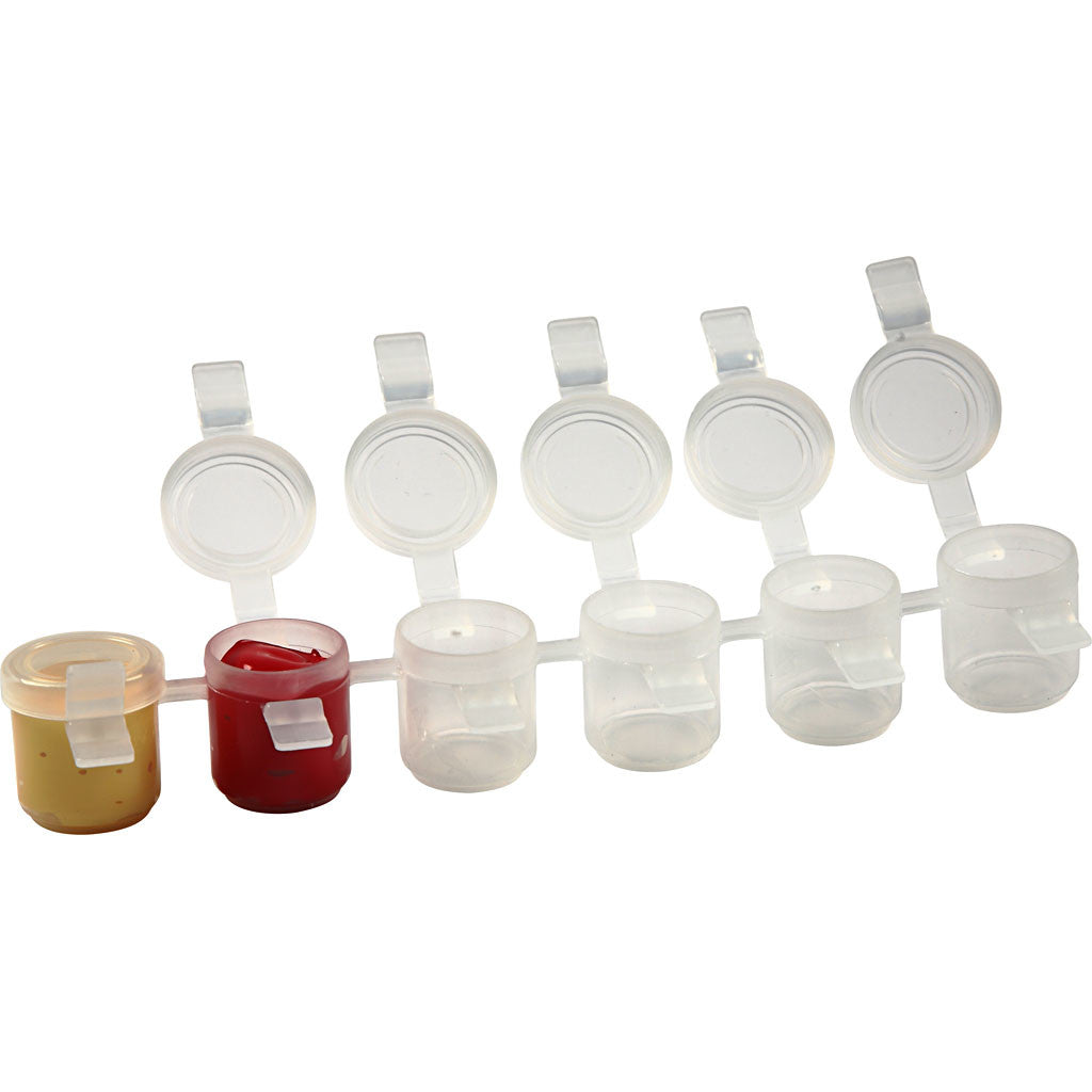 Strip verfpotjes, 20x6 stuk/ 1 doos [HOB-13192]