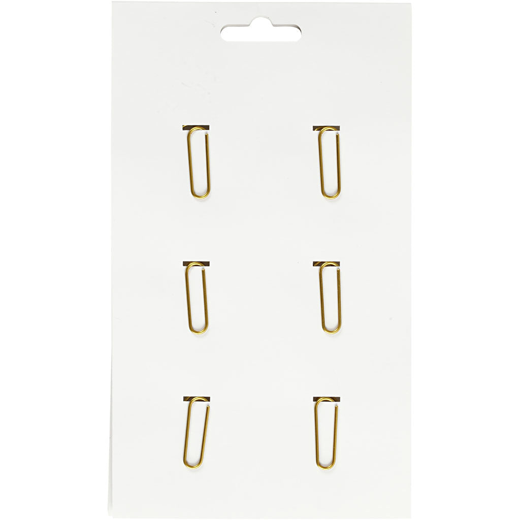 Clips, cactus, afm 40x30 mm, goud, 6 stuk/ 1 doos [HOB-14213]