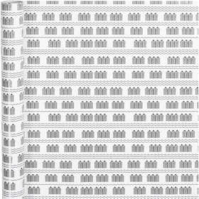 Inpakpapier, badhuis, B: 70 cm, 80 gr, zwart, wit, 4 m/ 1 rol [HOB-190140]