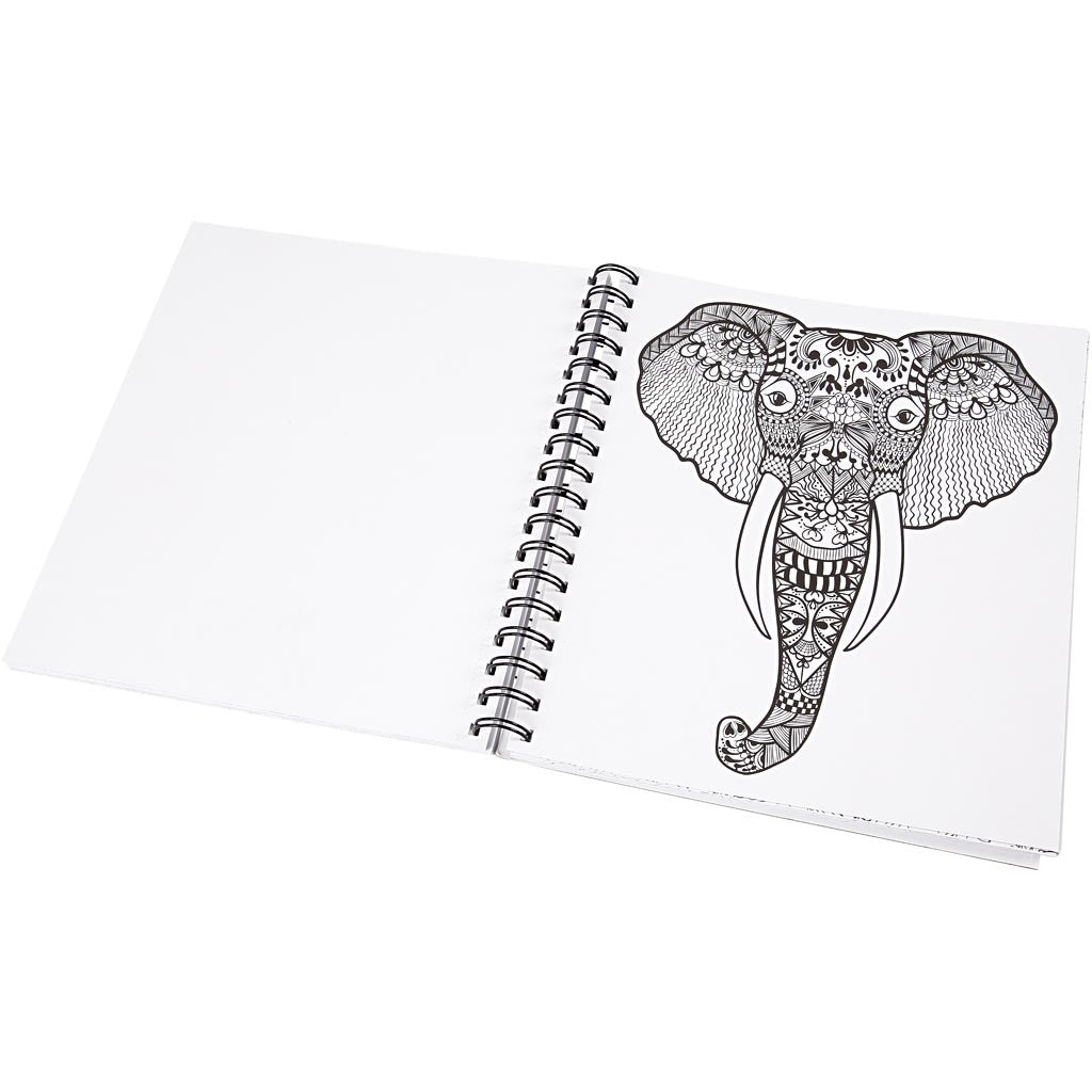 Kleurboek, Natura, afm 19,5x23 cm, Aantal pagina's 64, 1 stuk [HOB-19262]