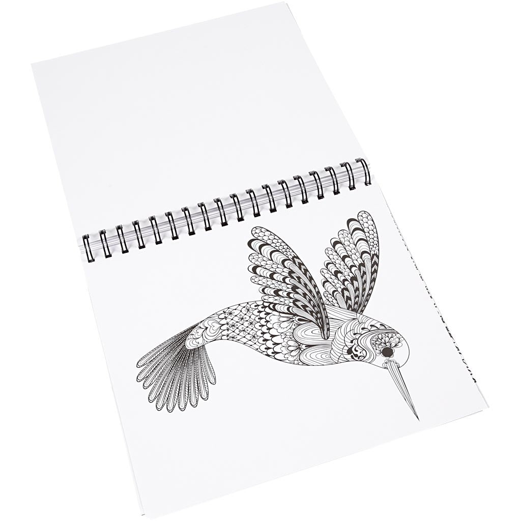 Kleurboek, Natura, afm 19,5x23 cm, Aantal pagina's 64, 1 stuk [HOB-19262]