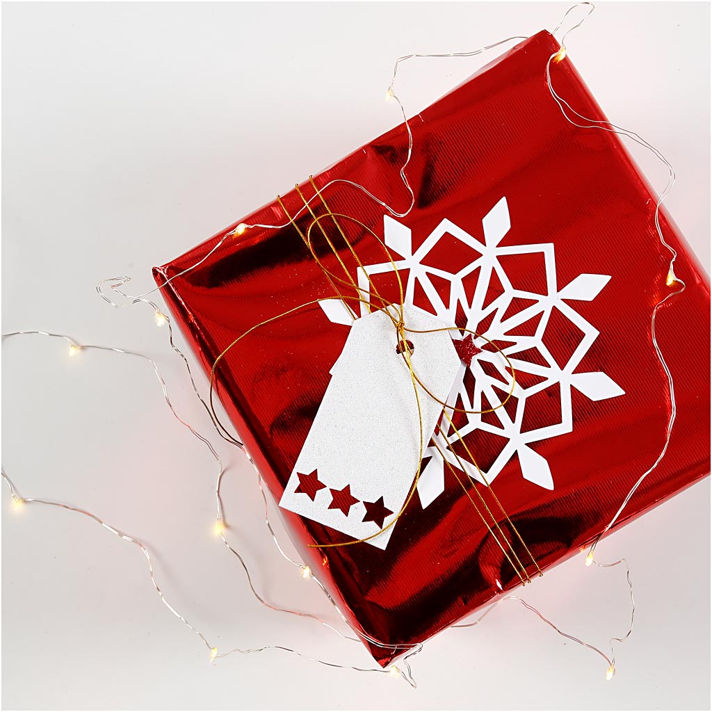 Cadeaupapier, B: 50 cm, 65 gr, rood, 4 m/ 1 rol [HOB-199880]