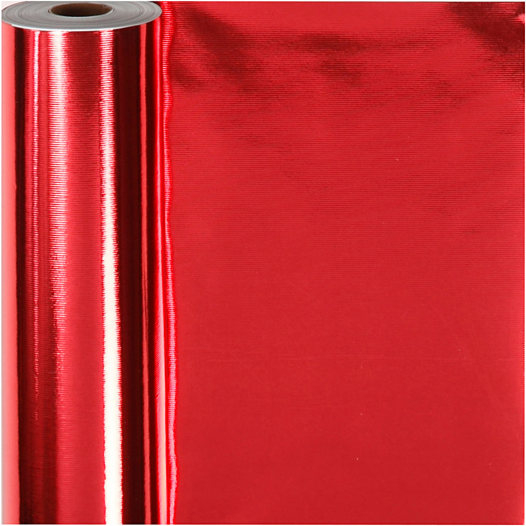 Cadeaupapier, B: 50 cm, 65 gr, rood, 100 m/ 1 rol [HOB-19988]