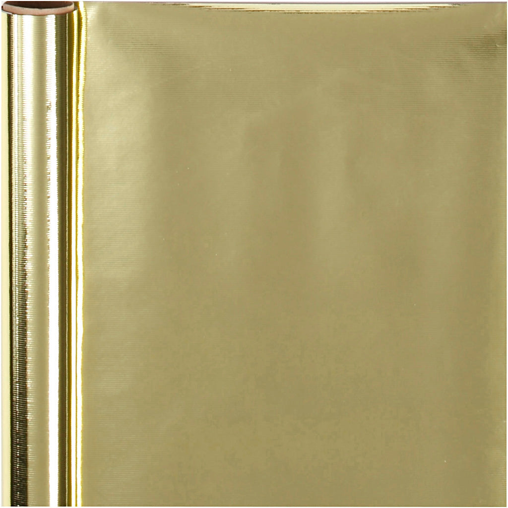 Cadeaupapier, B: 50 cm, 65 gr, goud, 100 m/ 1 rol [HOB-19989]