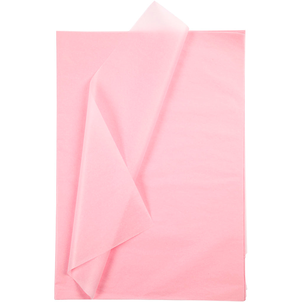 Tissue Paper, sheet 50x70 cm, 17 g, light rose, 10 sheet