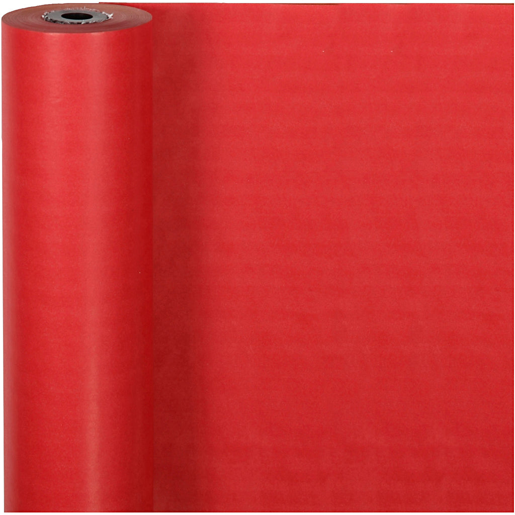Wrapping Paper, W: 50 cm, 60 g, red, 100 m/ 1 roll