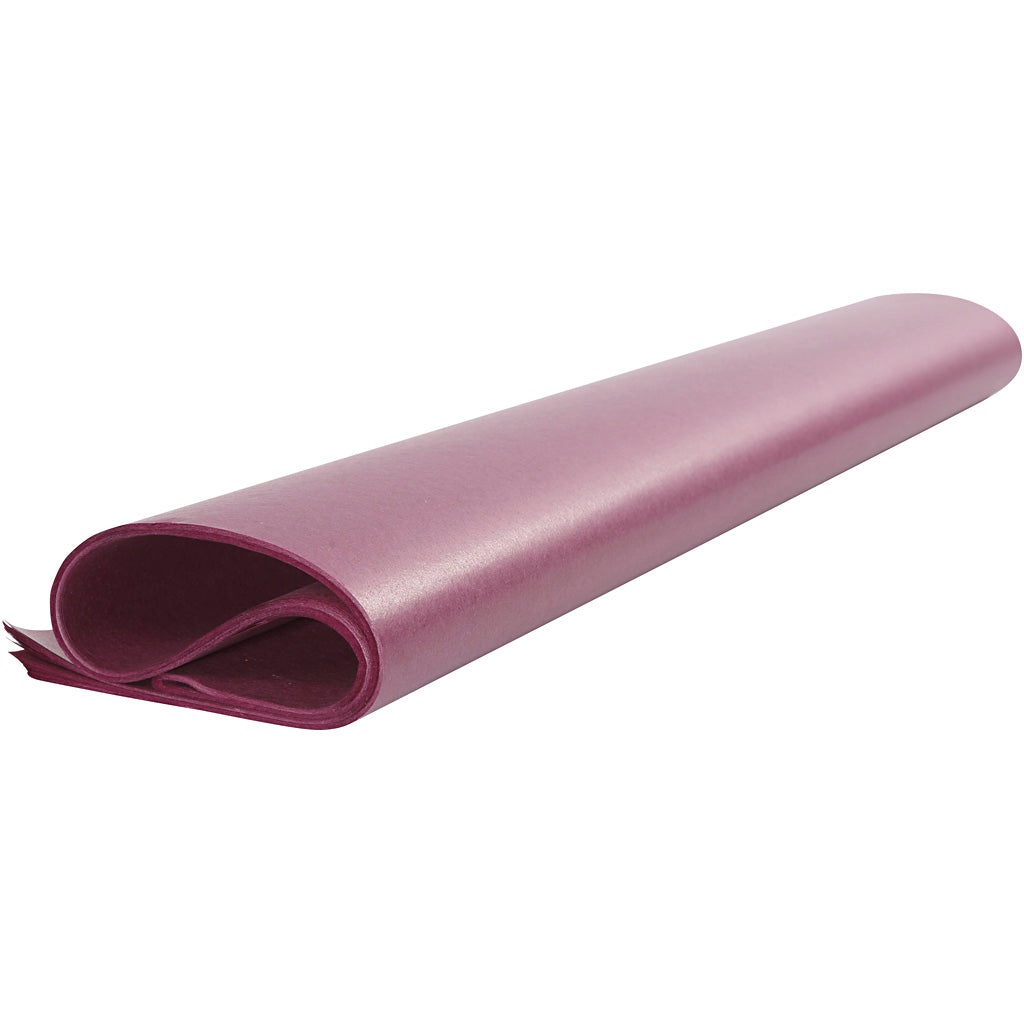 Tissuepapier, vel 50x70 cm,  14 gr, bordeaux, 25vellen [HOB20865]