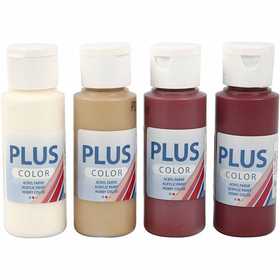 Plus Color Acrylverf - Copenhagen, diverse kleuren, 4x60ml [HOB-22230]