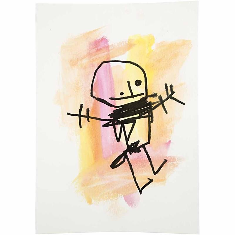 Aquarelpapier, A4, vel 210x297 mm, 200 gr, wit, 100 vel/ 1 doos [HOB-22402]