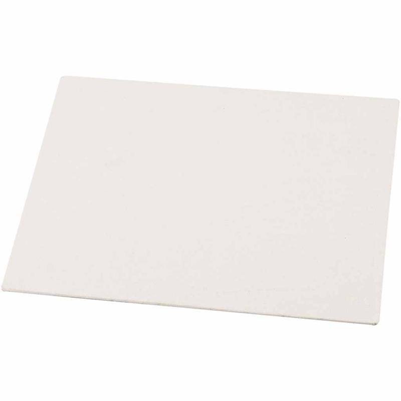Canvas Panel, A4, size 21x29,7 cm, thickness 3 mm, 280 g, white, 10 pc