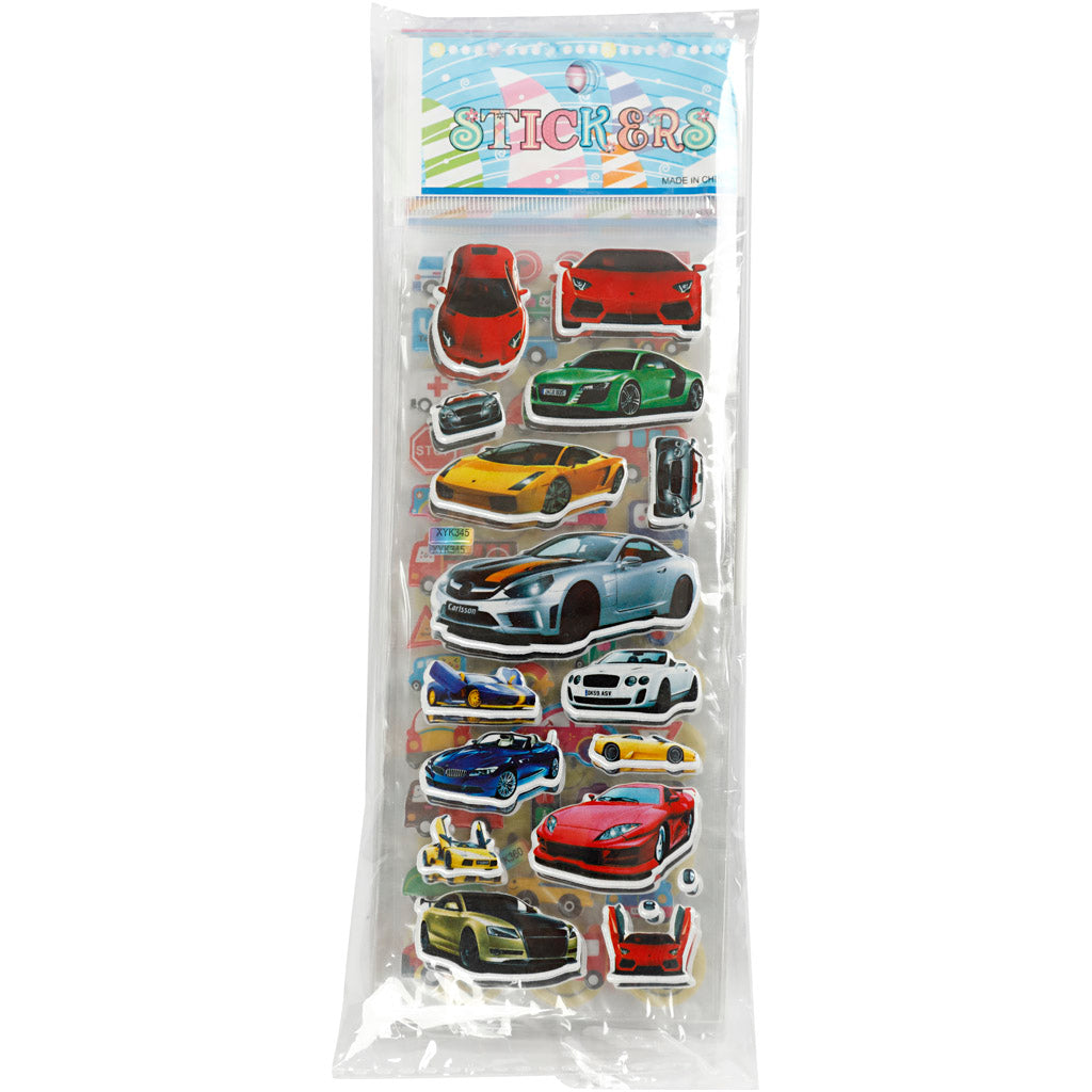 3D Stickers, afm 7x17 cm, 20 vel/ 1 doos [HOB-230145]