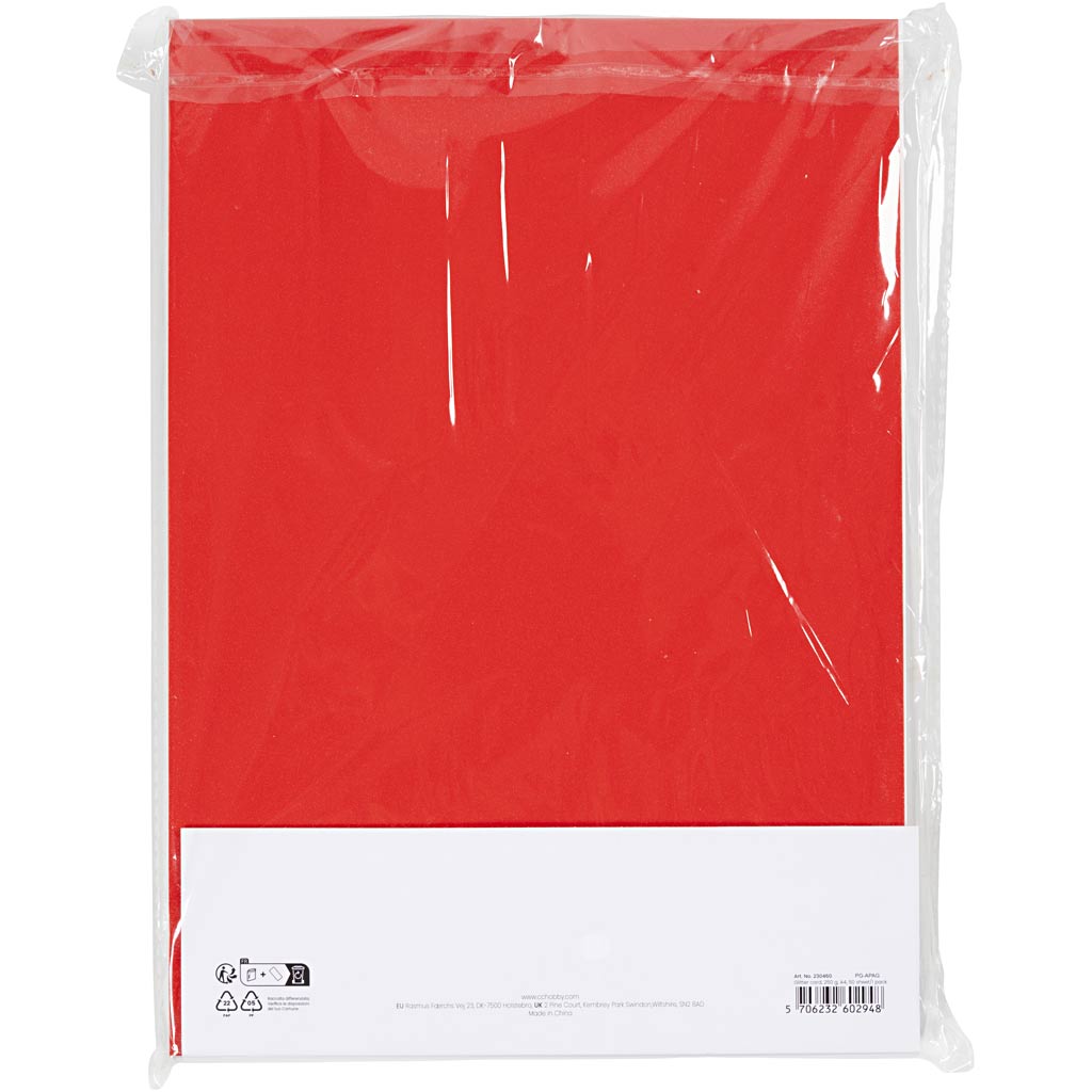 Glitterkarton, A4, 250 gr, 50 vel/ 1 doos [HOB-230460]