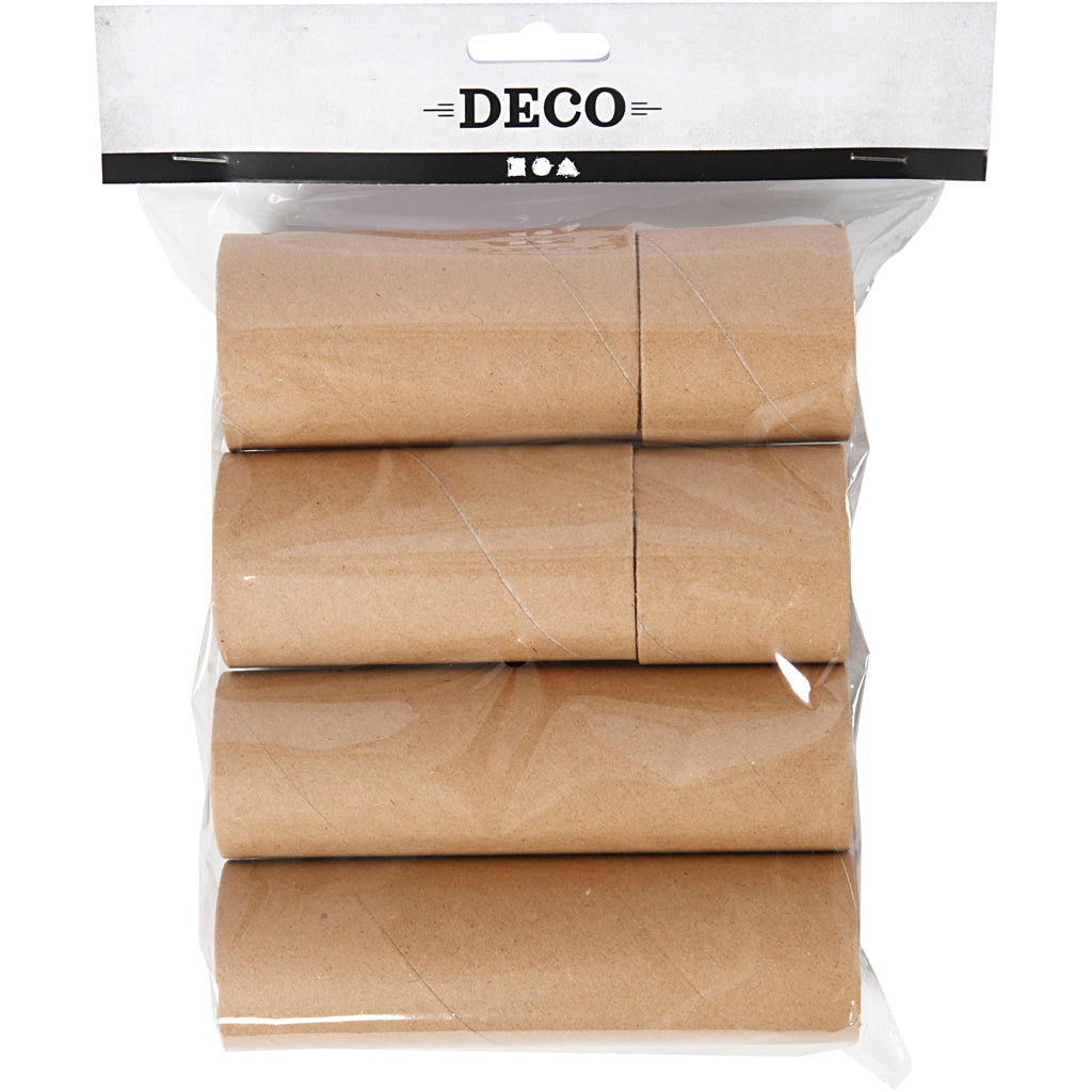 Rollen van karton, L: 4,7+9,3+14 cm, d 5 cm, 6 stuk/ 1 doos [HOB-233322]