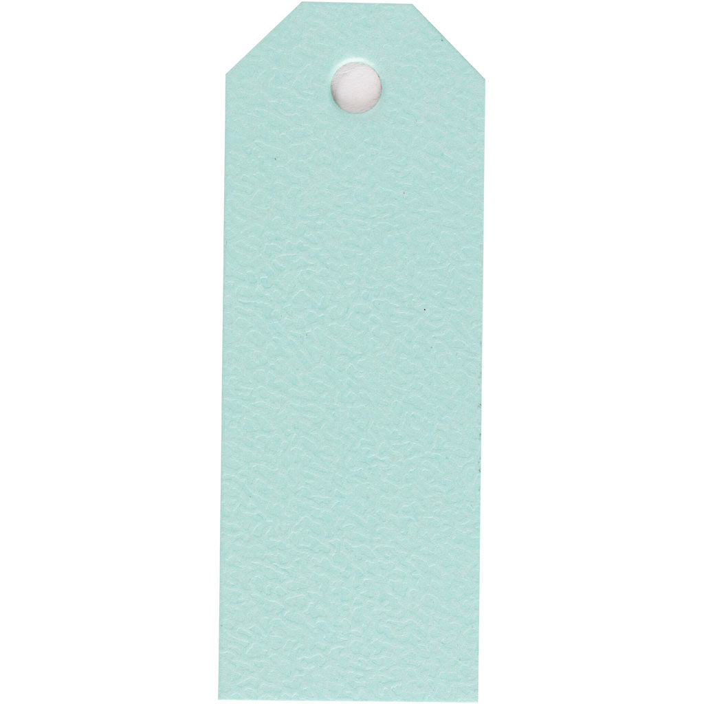 Manila Tags, size 3x8 cm, 220 g, light blue, 20 pc