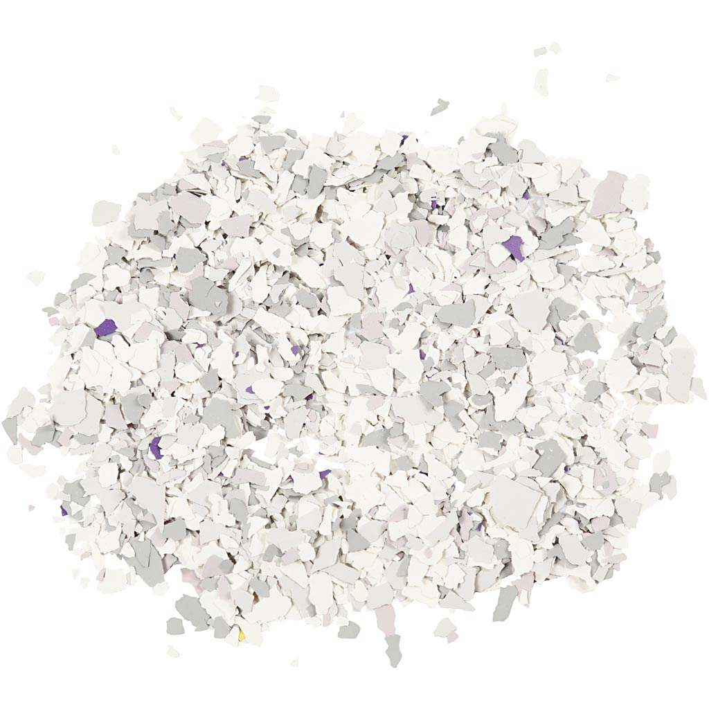 Terrazzo Flakes, light grey, 90 g/ 1 tub