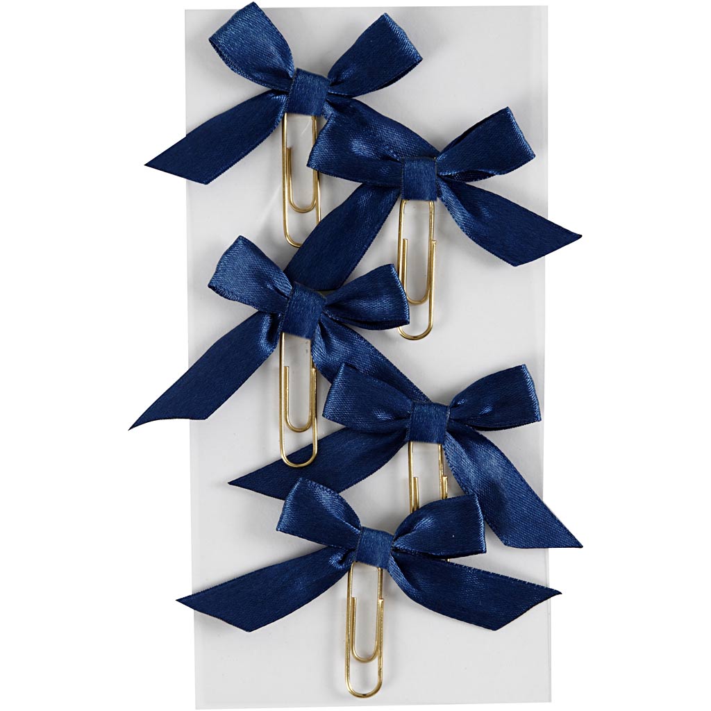 Metal Paperclips, size 40x70 mm, blue, 5 pc