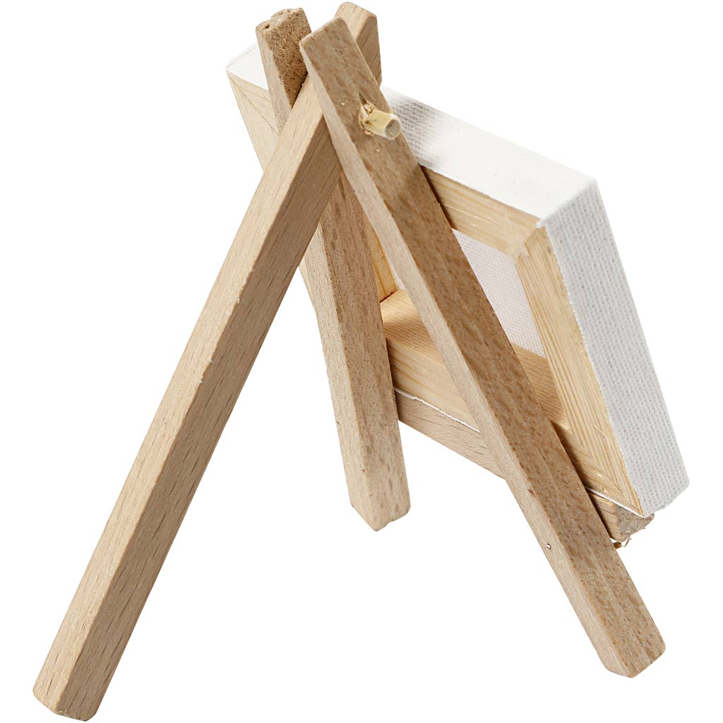 Gespannen canvas, wit, H: 11,5 cm, B: 8 cm, afm 8x6x1 cm, 1 stuk [HOB25735]