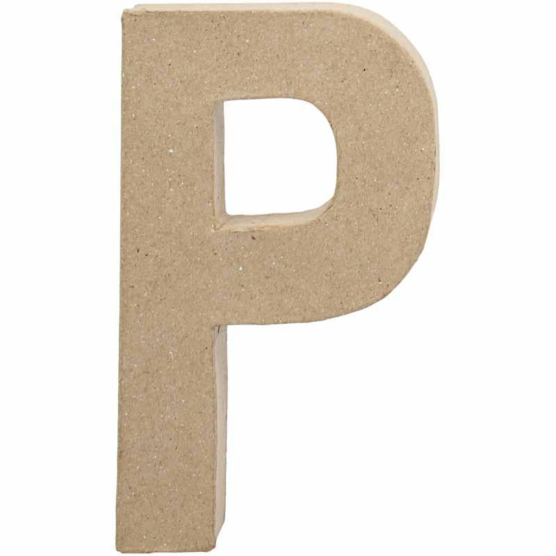 Letter, P, H: 20,5 cm, W: 11,4 cm, thickness 2,5 cm