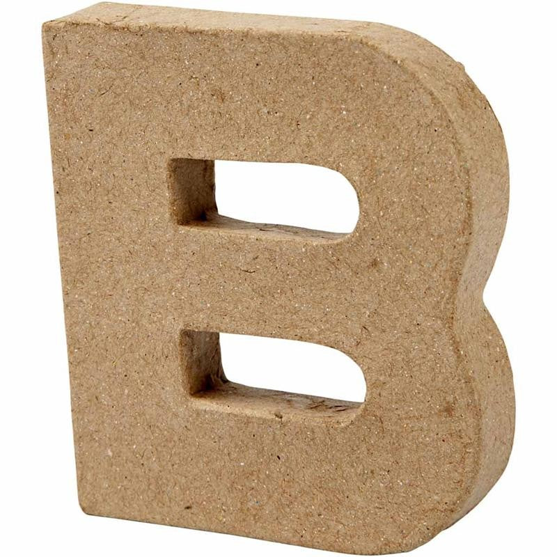 Letter, B, H: 10 cm, B: 9 cm, dikte 1,7 cm, 1 stuk [HOB-26640]