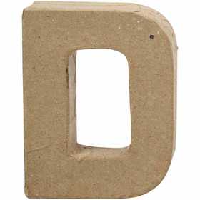 Letter, D, H: 10 cm, B: 7,7 cm, dikte 1,7 cm, 1 stuk [HOB-26642]