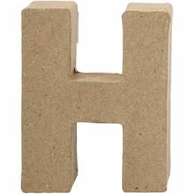 Letter, H, H: 10 cm, B: 7,6 cm, dikte 1,7 cm, 1 stuk [HOB-26646]